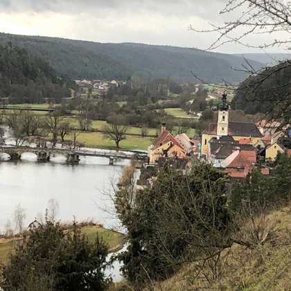 Blick von der Burg auf Kallmünz